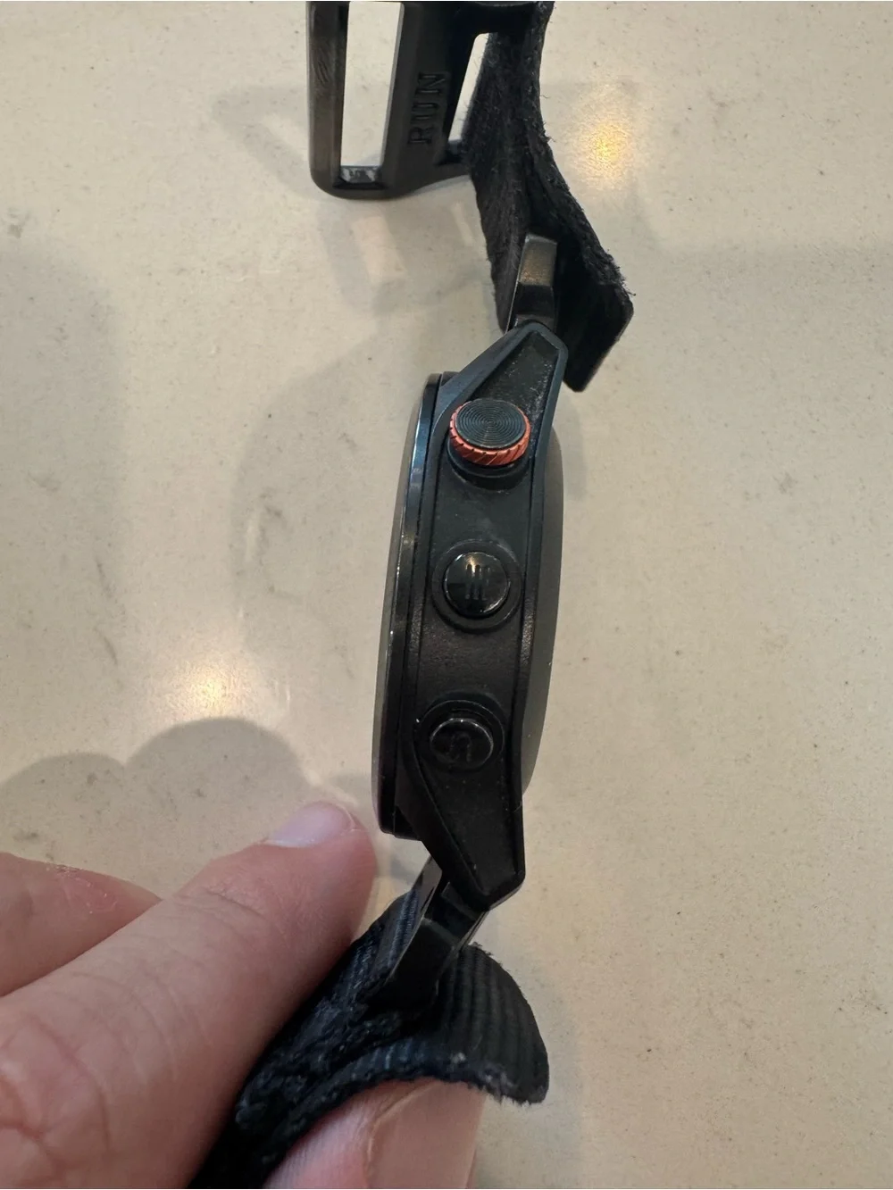 garmin Approach S62 Smartwatch in Black with Red Accents